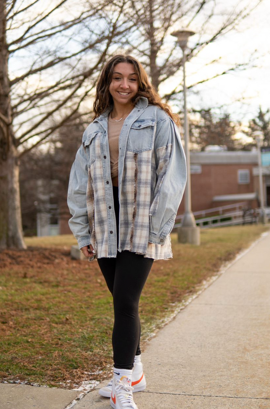 FALL FLANNEL DENIM JACKET
