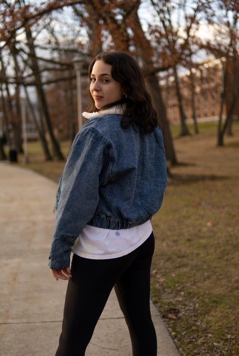 FUR LINED DENIM JACKET