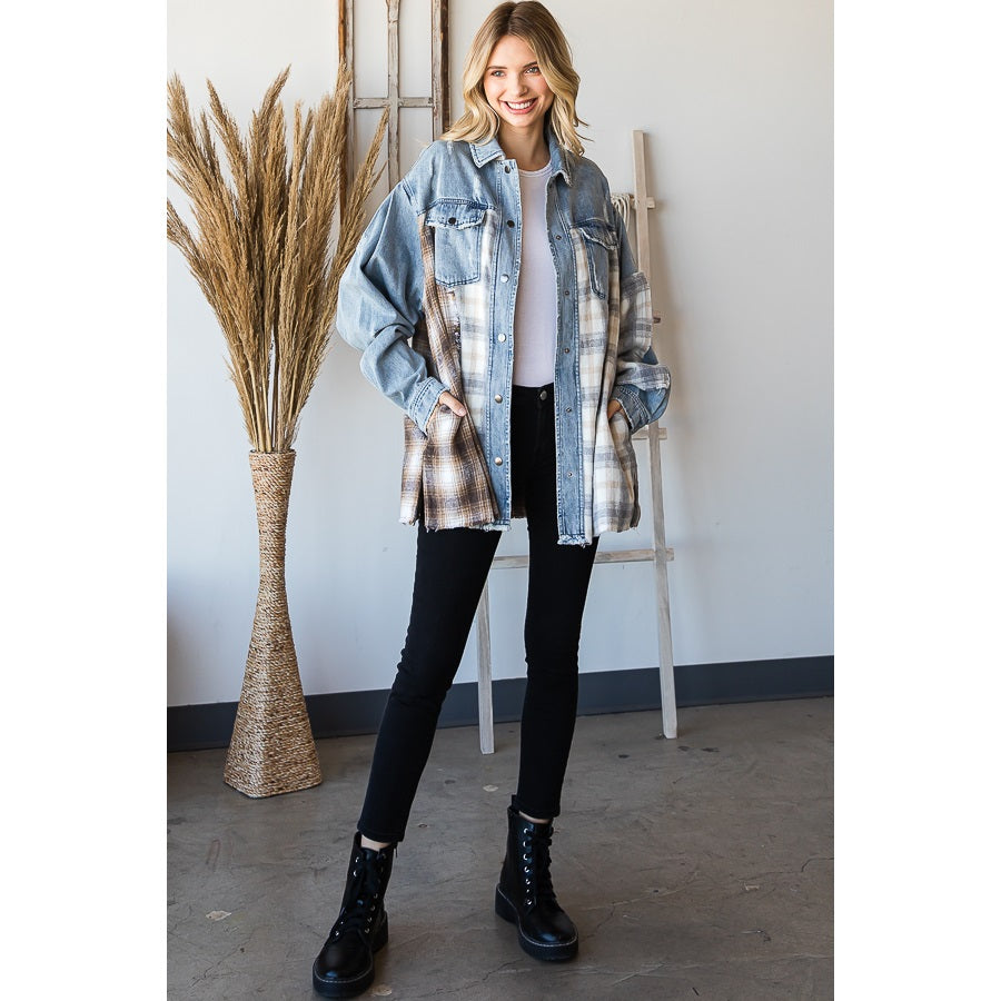 FALL FLANNEL DENIM JACKET